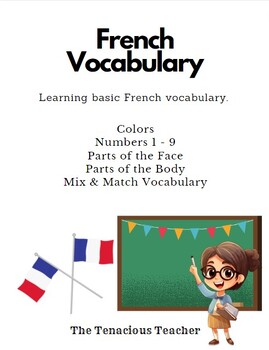 Preview of Basic French Vocabulary & Memory Game