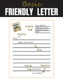 Basic Friendly Letter with Template