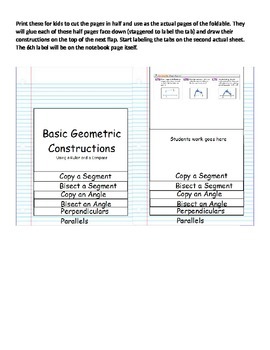 Preview of Basic Geometric Constructions