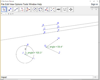 Preview of Basic Geometry Terms High School Math Sub Plans Common Core Interactive Graph