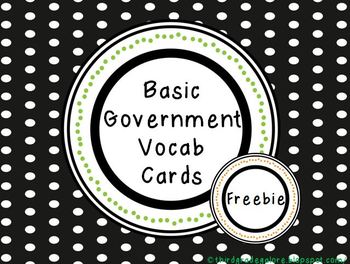 Preview of Basic Government Matching Game