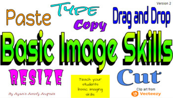 Preview of Basic Image Skills 2 - Drag, Paste, Copy, Resize, Move, Drag and Drop, Type