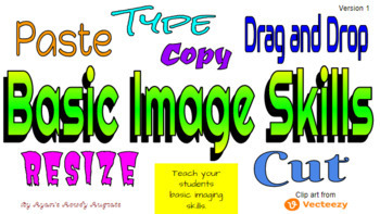 Preview of Basic Image Skills - Drag, Paste, Copy, Resize, Move, Drag and Drop, Type - V1