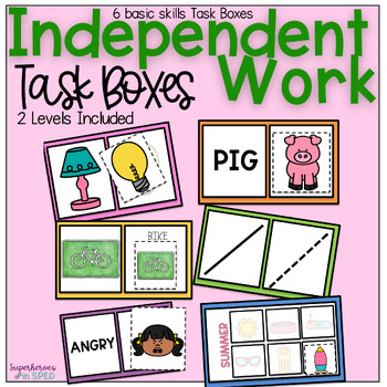 Preview of Basic Independent Work Task Tasks: Special Education & Early Elementary
