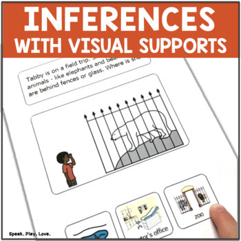 Preview of Speech Therapy Inferences - Inferencing Activity with Picture Supports - Autism