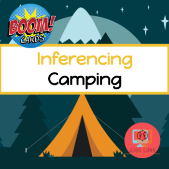 Preview of Basic Inferencing Camping Boom Cards™️ Freebie