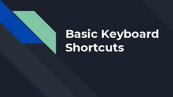 Preview of Basic Computer Keyboard Shortcuts (PC)
