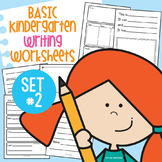 Basic Kindergarten Writing Worksheets Activity Pack 2