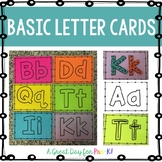 Basic Letter Cards for Preschool, Prek, and Kindergarten