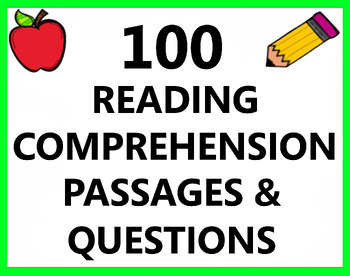 Preview of Basic Level English Reading Comprehension Stories Passages Paragraph Questions