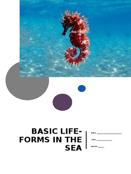 Preview of Basic Life-Forms in the Sea - FULL UNIT with TEST!