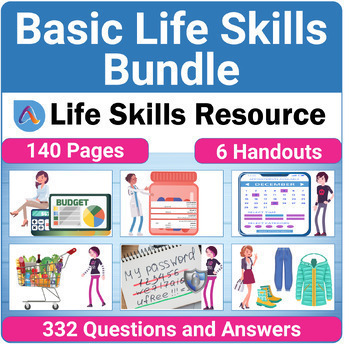 Preview of High School Special Education Basic Life Skills Bundle for Teens and Adults