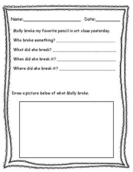 basic literal wh questions for reading comprehension no prep by