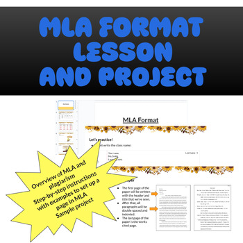 Preview of Basic MLA format ppt/project 