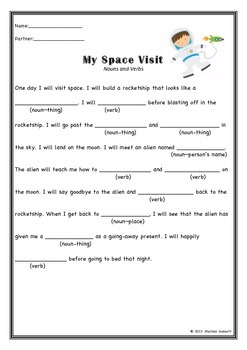 basic mad lib stories noun verb adjective set of four tpt