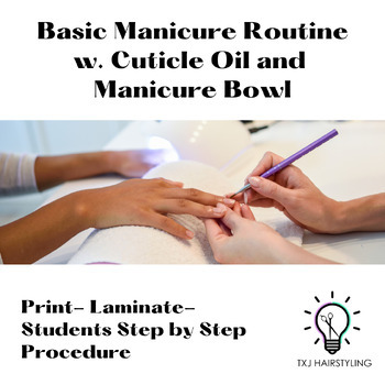 Preview of Basic Manicure Routine w Cuticle Oil and Manicure Bowl