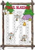Basic Math Facts Chart with a Camping Theme