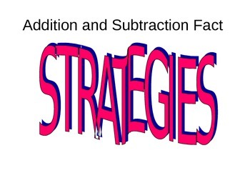 Preview of Basic Math Facts Strategies (All the Facts You Need to Know!)