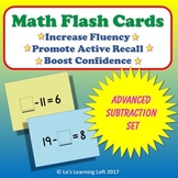 Basic Math Flash Cards - Advanced Subtraction Set