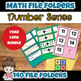 Basic Math File Folder Center Bundle for the School Year S