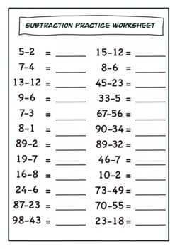 Preview of Basic Math Practice Worksheet