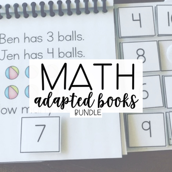 Preview of Basic Math Skills: Adapted Books Bundle