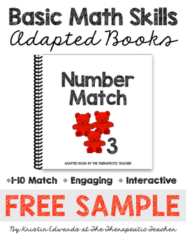 Preview of Basic Math Skills: Adapted Books FREE SAMPLE