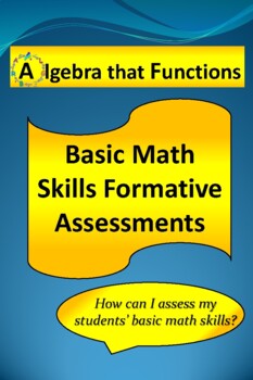 Preview of Basic Math Skills Formative Assessments