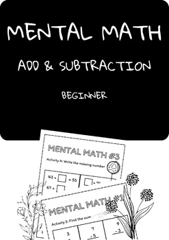 Preview of Basic Mental Math | Addition and subtraction w/ 1-digit, 2-digit and 3-digit