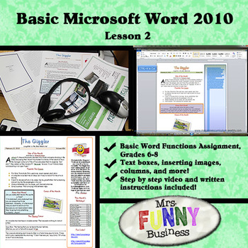 Preview of Basic Microsoft Word 2010 with Video Lesson 2 of 3