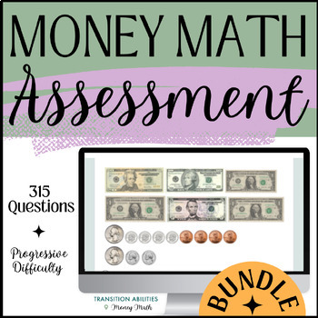 Preview of Basic Money Math | SELF GRADING | 11 Consumer Math Assessments Bundle