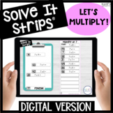 Basic Multiplication Facts Digital Solve It Strips®