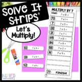Basic Multiplication Facts Solve It Strips®