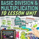 Basic Multiplication & Division 10 Lessons Unit BUNDLE Sli