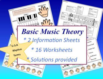 Preview of Basic Music Theory (Piano/Keyboard) U.S. Rhythm terminology