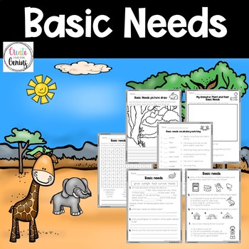 Basic Needs of living organisms by Create Your Own Genius | TpT