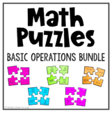 Basic Operation Math Puzzle Bundle