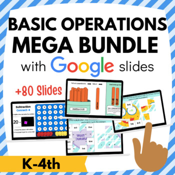 Preview of Basic Operations Digital Games MEGA Bundle │ Google Slides │ Distance Learning