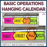 Basic Operations Math Hanging Classroom Calendar