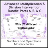 Long Division & Multiplication Intervention Bundle with Re