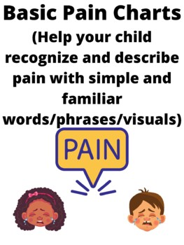 Preview of Basic Pain Chart (Physical, Occupational, Speech Therapy, IEP, School, Clinic)