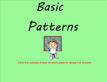 Preview of Basic Patterns - Smartboard