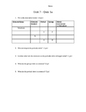 Basic Periodic Table Quiz