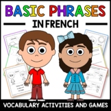 Basic Phrases Activities in French | Les Phrases en França