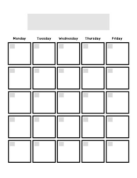 Basic Planning Calendar - Monthly Print and Go (fill in) by Contrary ...