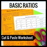 Basic Ratios Cut and Paste Activity Worksheet