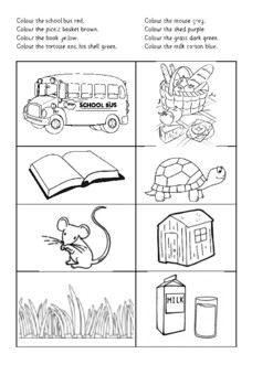 Preview of Basic Reading Activity