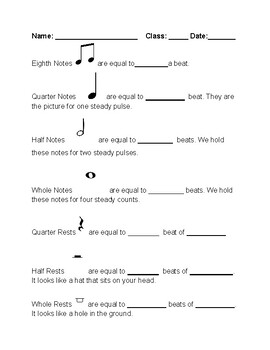 Preview of Basic Rhythm Quiz