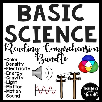 Preview of Basic Science Informational Text Reading Comprehension Bundle