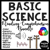 Basic Science Informational Text Reading Comprehension Bundle